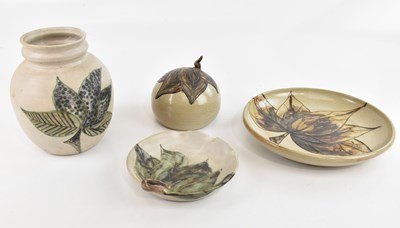 Lot 1666 - ZEEWEG POTTERY; four pieces of contemporary...