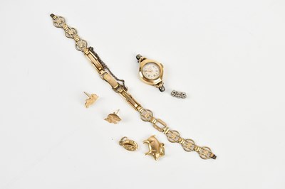 Lot 625 - ROTARY; a lady's 9ct gold cased wristwatch,...
