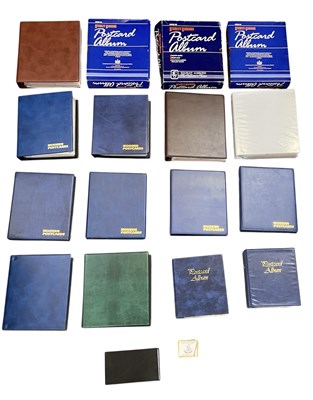 Lot 488 - POSTCARDS; seventeen albums of assorted...