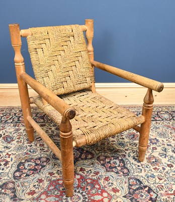 Lot 2989 - An early 20th century turned ash caned...
