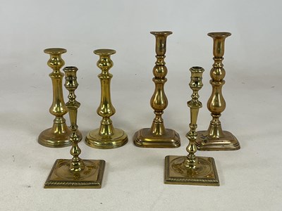 Lot 188 - A pair of early 19th century brass...