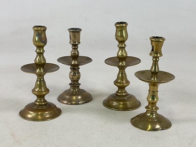 Lot 198 - A pair of 19th century Heemskirk candlesticks,...