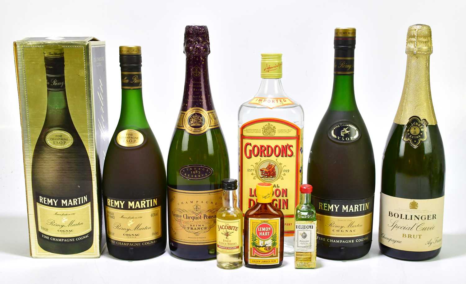 Lot 397 - MIXED ALCOHOL; Remy Martin Cognac (2),...