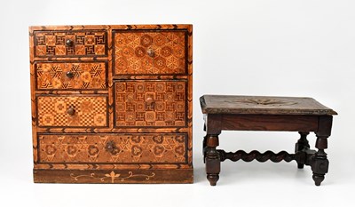 Lot 64 - A late 19th/early 20th century Tunbridge ware...