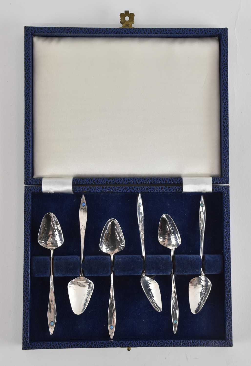 Lot 1158 - An unusual cased set of six Australian white...