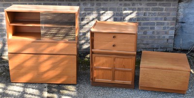 Lot 79 - Four teak modular units.