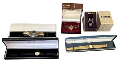 Lot 1743 - Five vintage watches including a gentleman's...