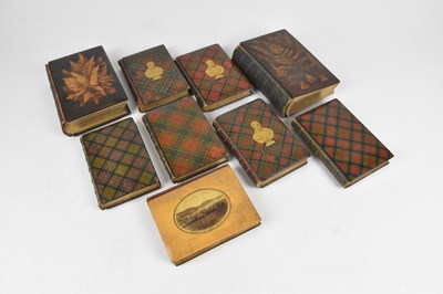 Lot 249 - TARTAN PAPIER MACHE BINDINGS; SCOTT (SIR...