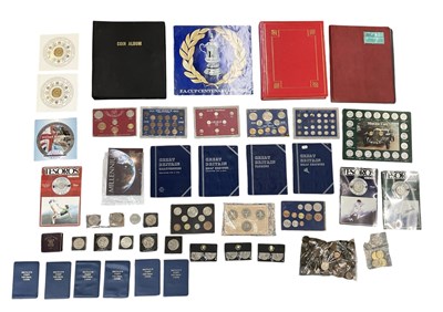 Lot 1672 - A collection of mixed coins, coin packs,...