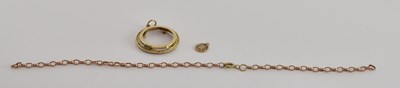 Lot 1199 - A quantity of broken jewellery comprising a...