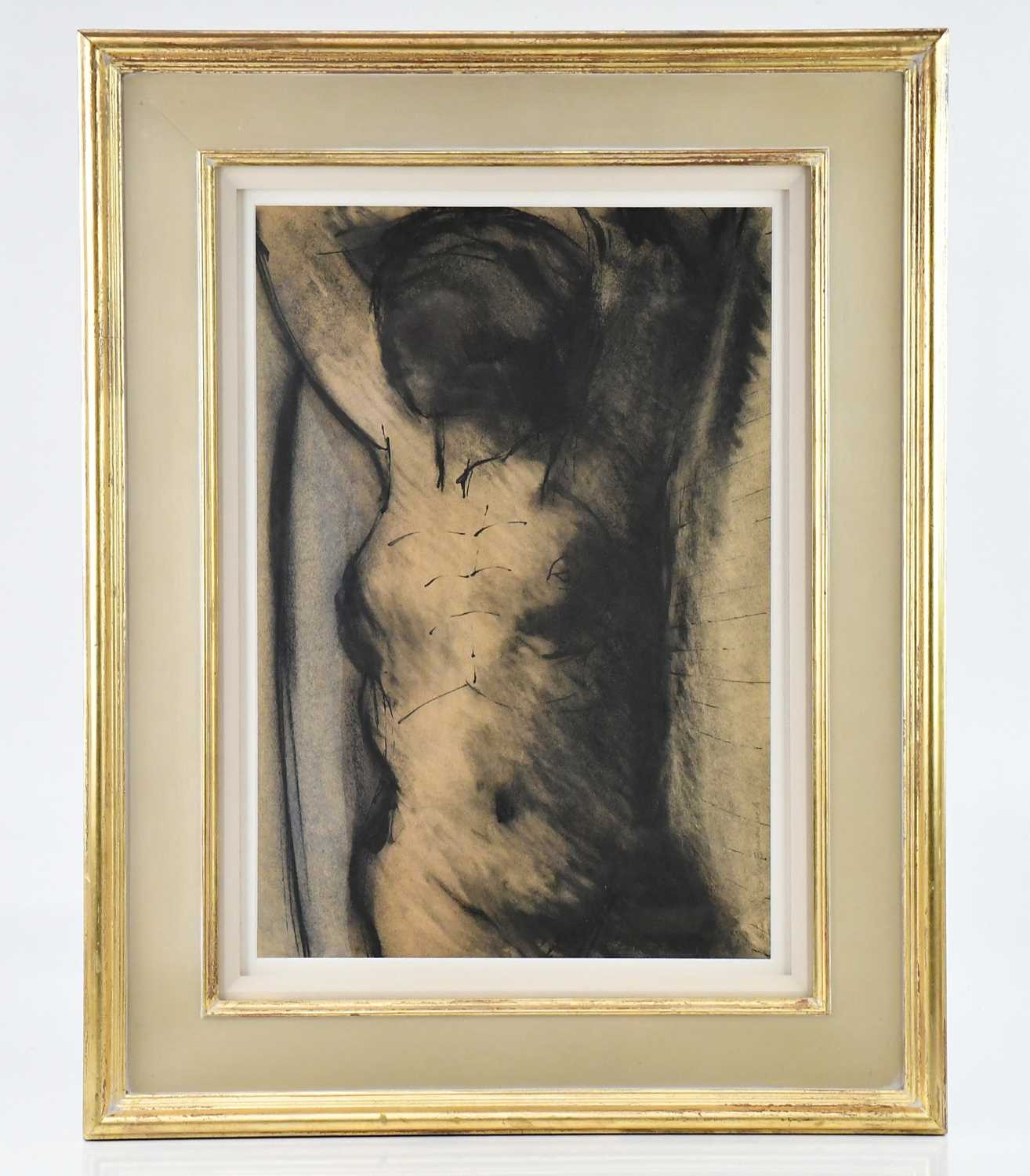 Lot 113 - JOHN EMANUEL (born 1930); mixed media, nude...