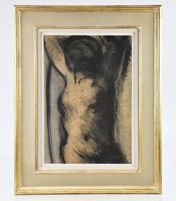 Lot 113 - JOHN EMANUEL (born 1930); mixed media, nude...
