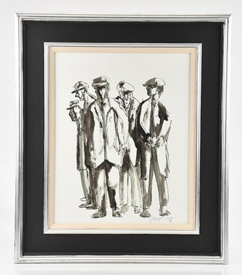 Lot 75 - JOHN THOMPSON (1924-2011); ink and wash,...