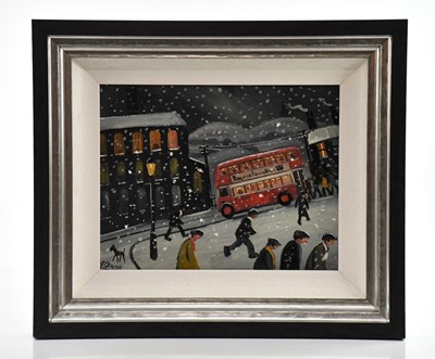 Lot 218 - JAMES DOWNIE; oil on board, Northern street...