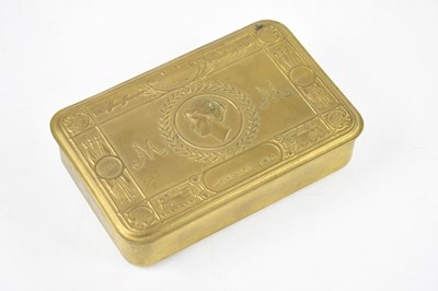 Lot 1202 - A WWI Christmas 1914 tin, containing two...