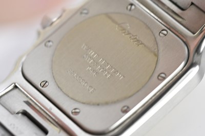 Lot 551 - CARTIER; a gentleman's bi-metal Santos...