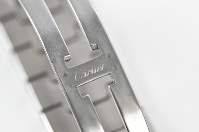 Lot 551 - CARTIER; a gentleman's bi-metal Santos...