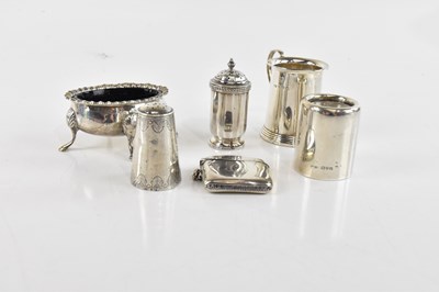 Lot 2370 - A Georgian hallmarked silver open salt of...