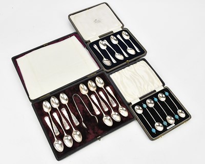 Lot 2186 - JAMES DIXON & SONS; a cased set of twelve late...