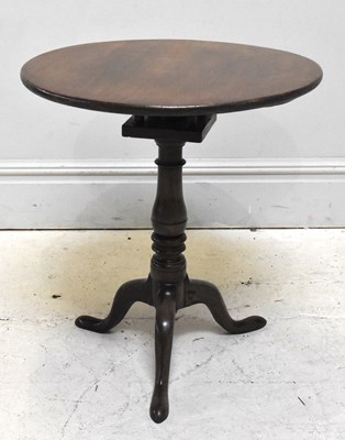 Lot 1178 - A 19th century mahogany circular tilt-top...