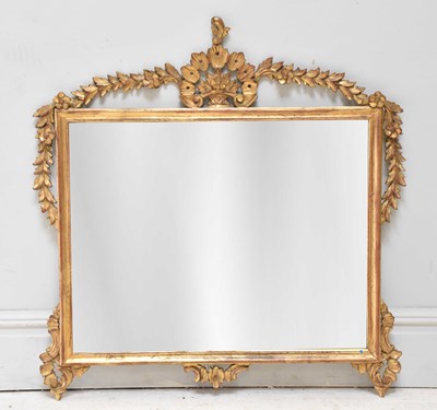 Lot 1010 - A decorative ornate gilt framed rectangular...