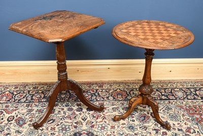 Lot 2786 - A Victorian carved and inlaid walnut games...