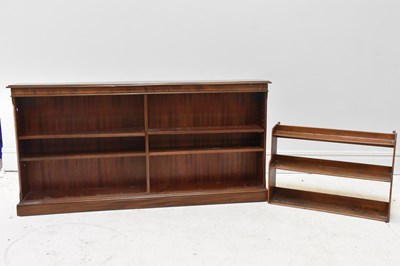 Lot 1144 - A reproduction bookcase with adjustable...