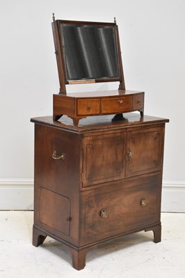 Lot 1191 - A 19th century mahogany converted commode, 72...