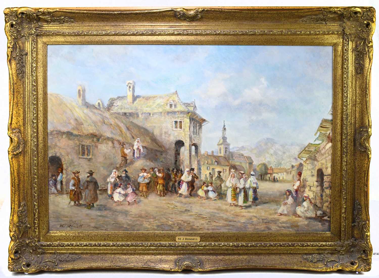 Lot 1414 - M.J RENDELL (1896-1980); oil on canvas,