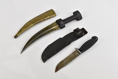 Lot 1355 - G WOSTENHOLM & CO; an IXL knife and scabbard,...
