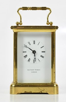 Lot 1290 - MATTHEW NORMAN OF LONDON; a brass cased...