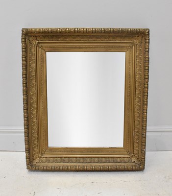 Lot 1009 - A 19th century giltwood and gesso rectangular...