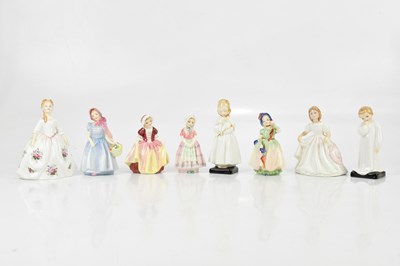 Lot 1574 - ROYAL DOULTON; eight figures, comprising...