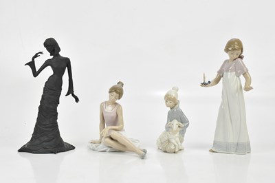 Lot 1607 - NAO; two figures, young woman holding...