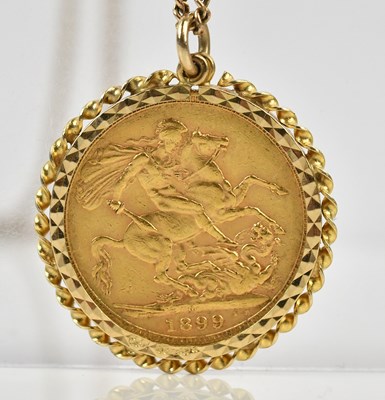 Lot 218 - A Victorian full sovereign, 1899, Jubilee head,...