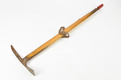 Lot 1523 - A vintage oak shafted ice axe, overall length...