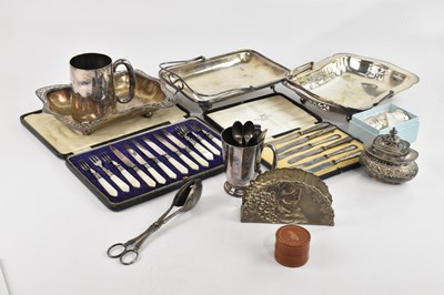 Lot 2009 - A small collection of assorted silver plate...