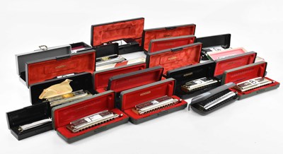 Lot 1522 - Twenty-two assorted harmonicas, including...