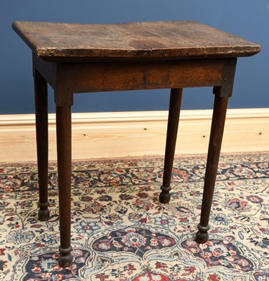 Lot 2843 - A late George III provincial oak side table,...