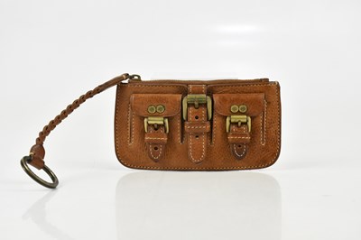 Lot 735 - MULBERRY; a tan Congo leather coin purse, with...