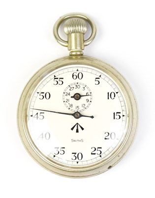 Lot 609 - SMITHS; a 1/5 seconds stopwatch, with military...