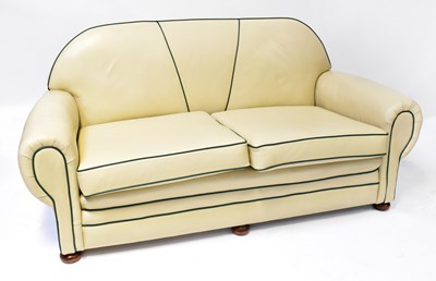 Lot 49 - An Art Deco two-seater settee, 85 x 189 x 97cm,...