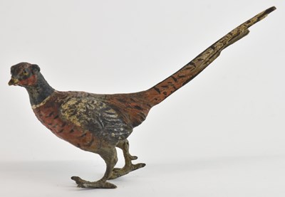 Lot 619 - An early 20th century cold painted bronze...