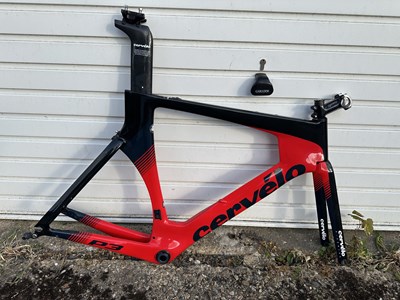 Lot 54 - 2018 Cervélo P3 - L/57, TT carbon fibre frame,...