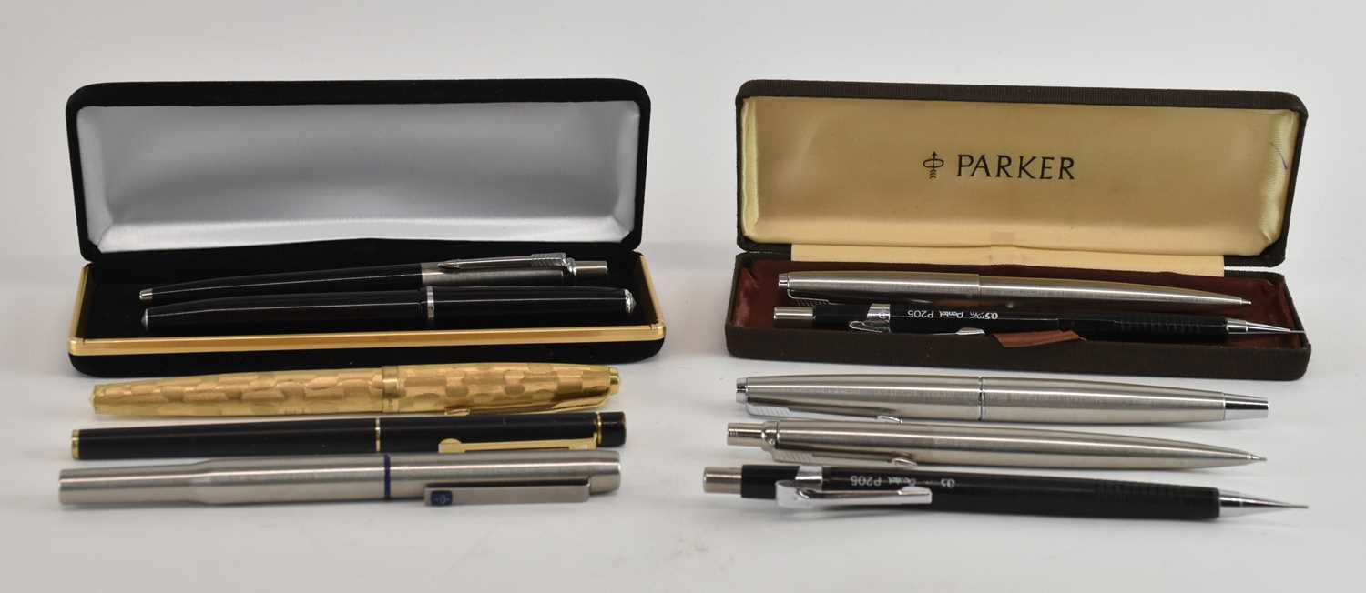 Lot 303 - Ten various pens and pencils including a
