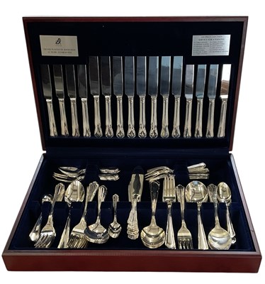 Lot 1015 - VINERS; a one hundred piece silver plated...