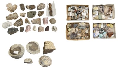 Lot 233 - GEOLOGY/MINERALOGY; four trays containing a...