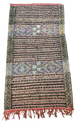 Lot 85 - A vintage Moroccan woollen kilim, with...