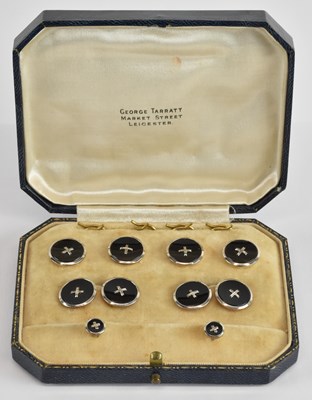 Lot 1461 - GEORGE TARRATT; a cased pair of 9ct yellow and...