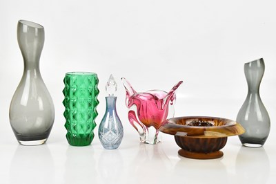 Lot 1721 - A collection of decorative coloured glass...